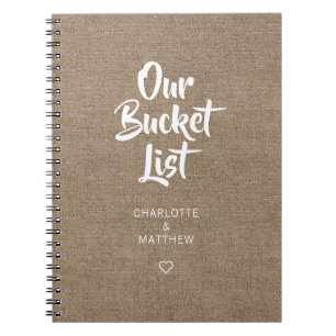 Het veld Onze Bucket List Couple Keepomwille Journ Notitieboek