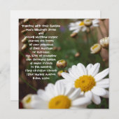 Het veld van Daisies Wedding Invitations Kaart (Voorkant / Achterkant)