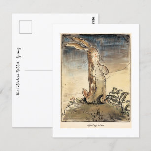 Het Velveteen Konijn, lente tijd Briefkaart