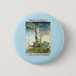 Het Velveteen-konijn Ronde Button 5,7 Cm