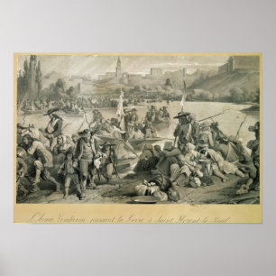 Het Vendeaanse leger passeert de Loire Poster