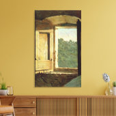 Het venster (olie op canvas) canvas afdruk (Insitu (Woonkamer))