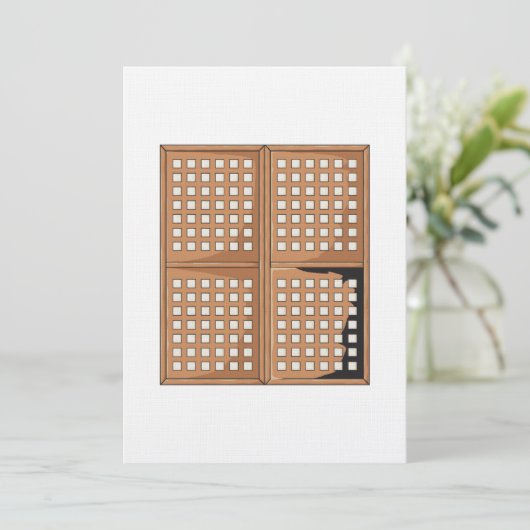 Het venster Panels van het Venster van Capiz Shell Kaart (Staand voorkant)