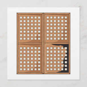 Het venster Panels van het Venster van Capiz Shell Kaart