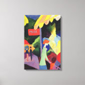 Het Venster van de mode door Augustus Macke, Fauv Canvas Afdruk (Voorkant)