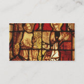 Het venster van het Glas in lood dat de Aankondigi Visitekaartje (Achterkant)