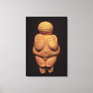 Het Venus Willendorf, vruchtbaarheidssymbool Canvas Afdruk