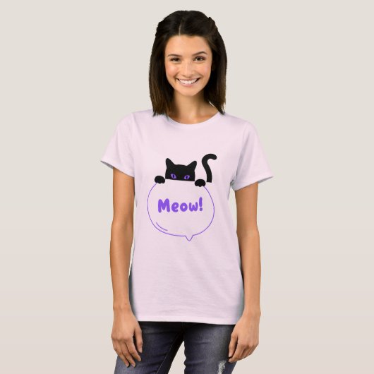 Het verborgen gefluister van de kat t-shirt (Voorkant volledig)
