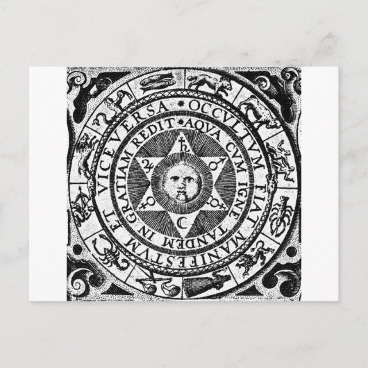 Het verborgen wordt het manifest briefkaart (Voorkant)