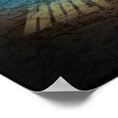 Het verbrand Canvas van de Struik Poster (Hoek)