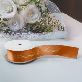 Het verbrande Oranje Bindende Elegant Calligrafies Lint