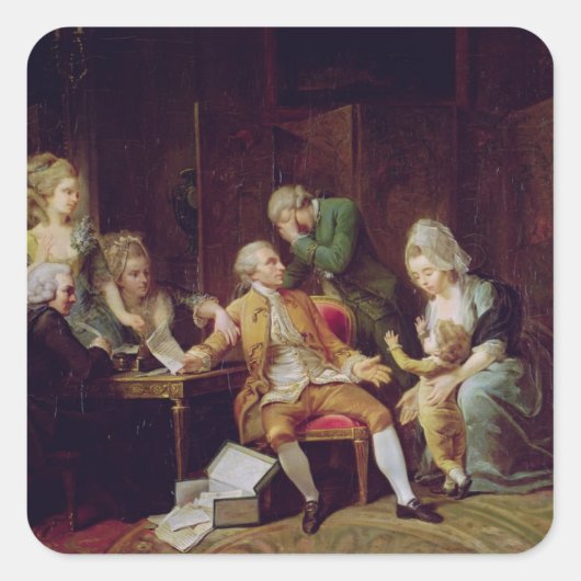 Het verbroken contract vierkante sticker (Voorkant)