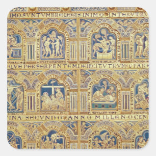 Het Verdun Altar, decoratief schilderij Vierkante Sticker