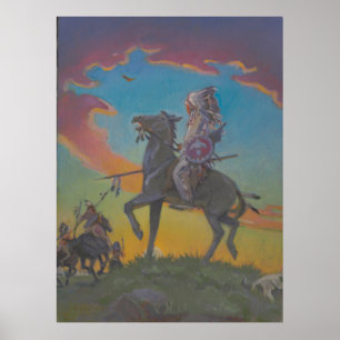 Het verdwijnende ras - Kulhanek Historische Kunst Poster