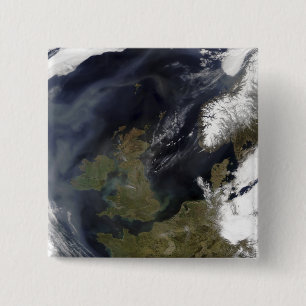 Het Verenigd Koninkrijk en de Republiek Ierland Vierkante Button 5,1 Cm