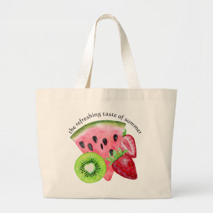 Het verfrissende Smaak van de Zomer Grote Tote Bag