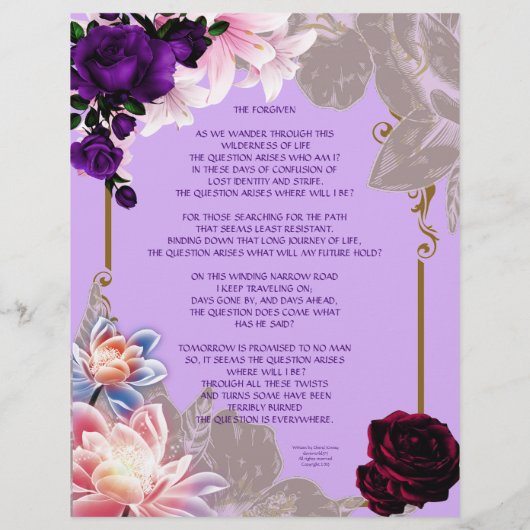 Het Vergeven Deel 1 Persoonlijk Papier (Achterkant)