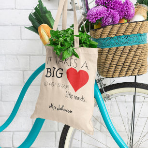 Het vergt een groot hart cadeau voor waardering tote bag