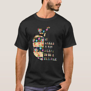 Het vergt een groot hart om een lerarenluipaardapp t-shirt