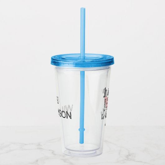 Het vergt een grote Heart Custom Teacher Appreciat Acryl Drinkbeker (Rechts)