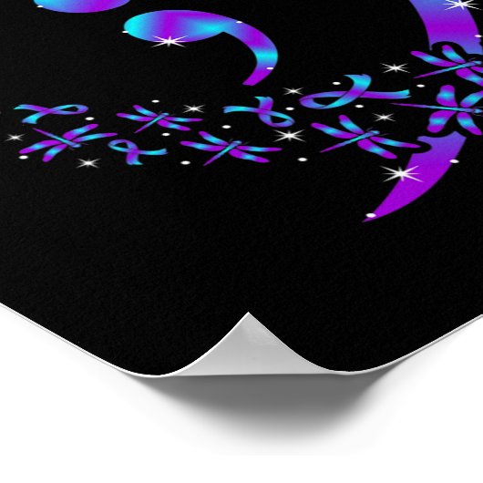 Het verhaal moet eindigen Happy Suicide Awareness Poster (Hoek)