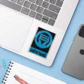 Het verhaal van B - Daniel Quinn Sticker (Laptop met iPhone)