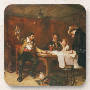 Het verhaal van de Buccaneer (olie op canvas) Onderzetter