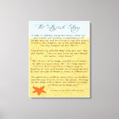 Het verhaal van de stervis canvas afdruk (Voorkant)