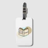 Het verhaal van je leven bagagelabel (Voorkant (verticaal))