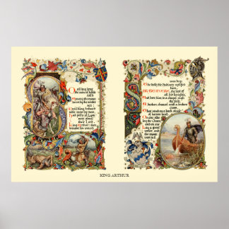 Het verhaal van koning Arthur Poster