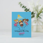 Het verhogen van Queens als een King Vaderdag Briefkaart (Staand voorkant)