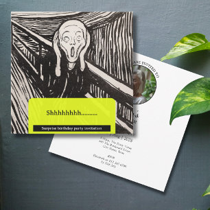 Het verjaardagsfeestje van Scream Munch Kaart