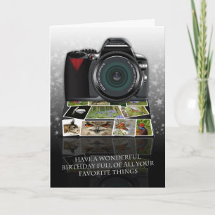 Het verjaardagsfotografie wenskaart kaart
