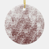 Het verkennen van Bourgondische en witte patronen Keramisch Ornament (Voorkant)