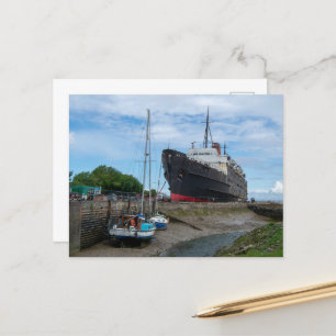 Het verlaten TSS Duke of Lancaster-schip Feestdagenkaart