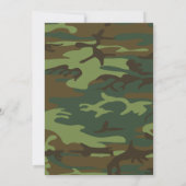 Het verlaten van de  Camouflage van de Hoge Verteg Kaart (Achterkant)