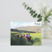 Het verlaten van de dorpen briefkaart (Staand voorkant)