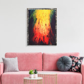 Het verlaten van de duisternis gaat het licht in canvas afdruk (Insitu (Woonkamer))