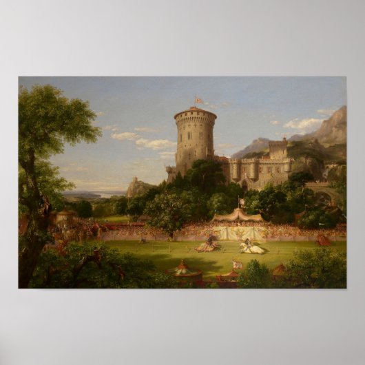 Het verleden (1838) - Thomas Cole Poster (Voorkant)