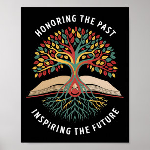 Het verleden eren en de toekomst inspireren Zwarte Poster