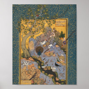 Het verloop van de vogels door Heabiballah van Sav Poster