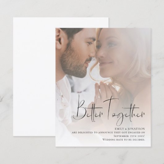 Het Verloving van de Foto van de Foto van het Manu (Voorkant / Achterkant)