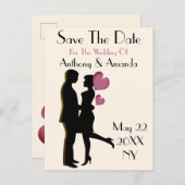 Het Verloving van de klap & bewaart het Briefkaart (Voorkant / Achterkant)