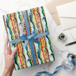 Het Verpakken van de Familie van kwartels de Cadeaupapier