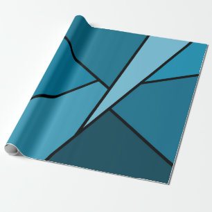Het verpakkende document van abstracte Blauwgroen Cadeaupapier