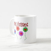 Het verpleegkundige Hulpgeschenken-Floral Ontwerp Koffiemok (Voorkant links)