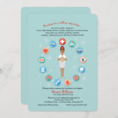 Het verpleegster is een Roepen Uitnodiging van het (Voorkant / Achterkant)