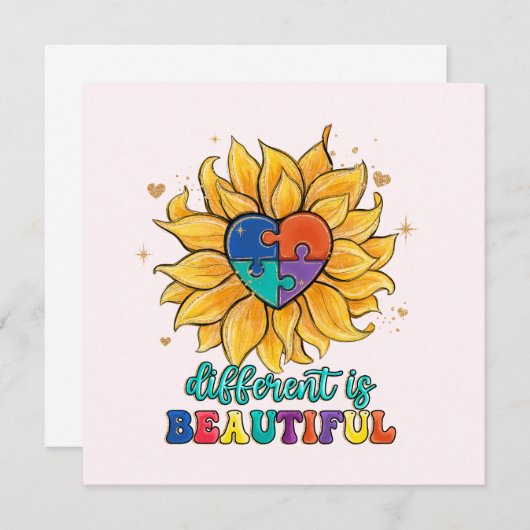 Het verschil is mooie autisme (Voorkant / Achterkant)