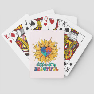 Het verschil is mooie autisme pokerkaarten