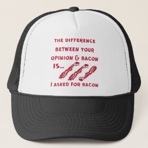 Het verschil tussen je mening en de achtergrond vr trucker pet